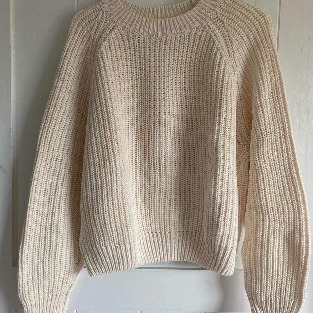 American Eagle Outfitters Cream Women's Sweater